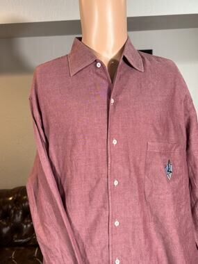Loro Piana Brushed Flannel Terracotta Red One Piece Collar Shirt XL
